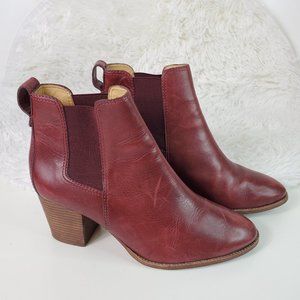 Madewell The Regan Boot in Dark Cabernet Leather